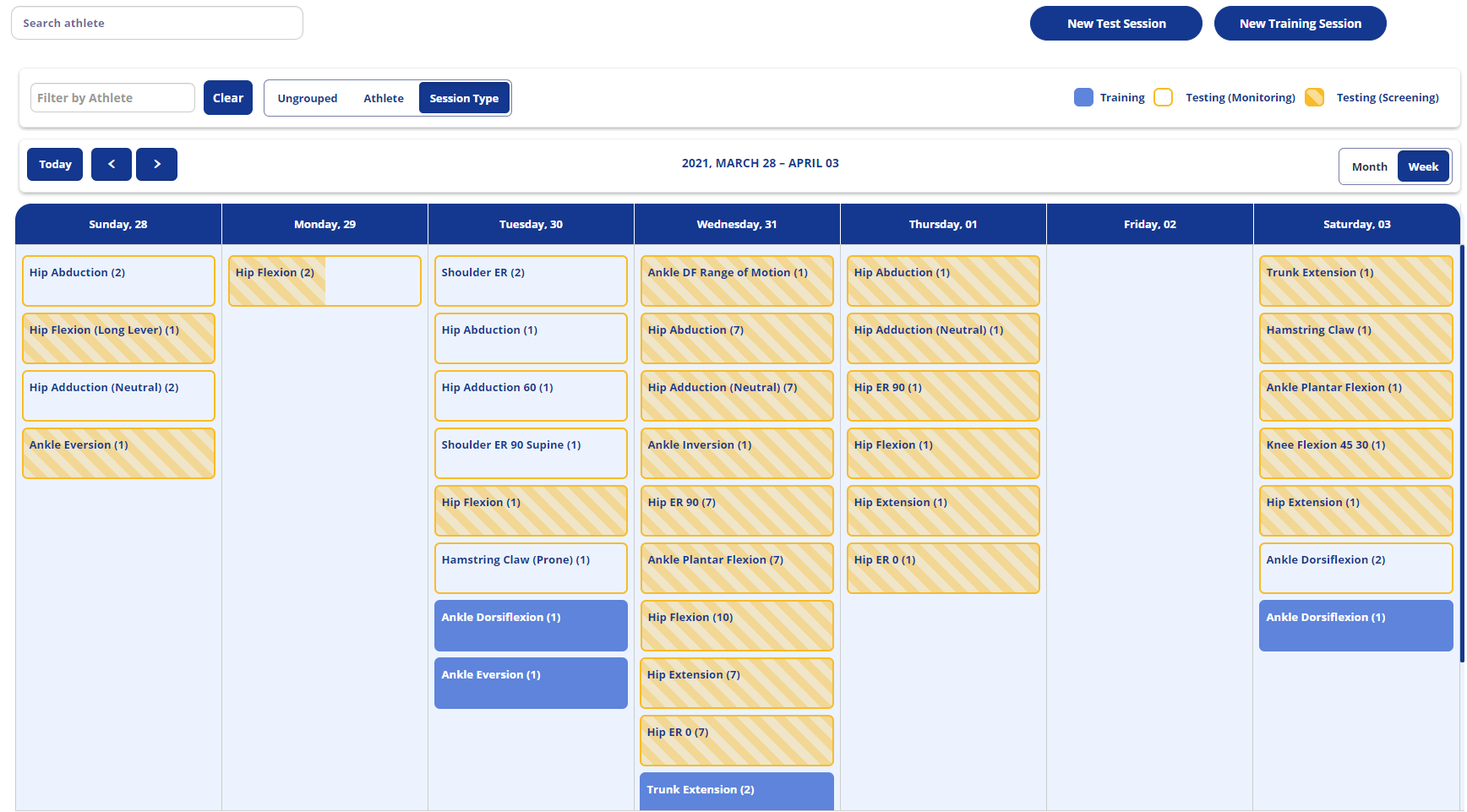 New Planning Calendar Screenshot
